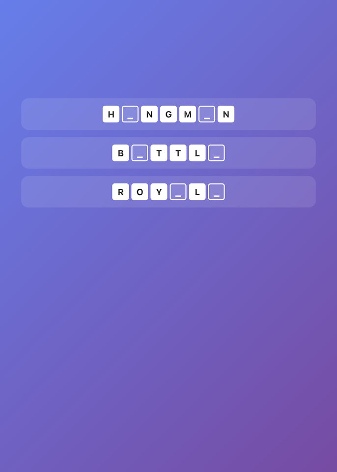 Hangman Battle Royale